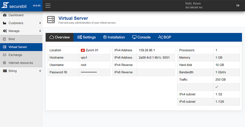 Securebit Cloud Manager