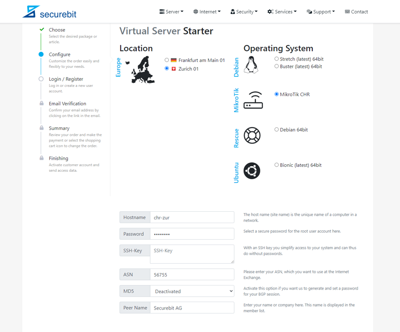 Configure Virtual Server