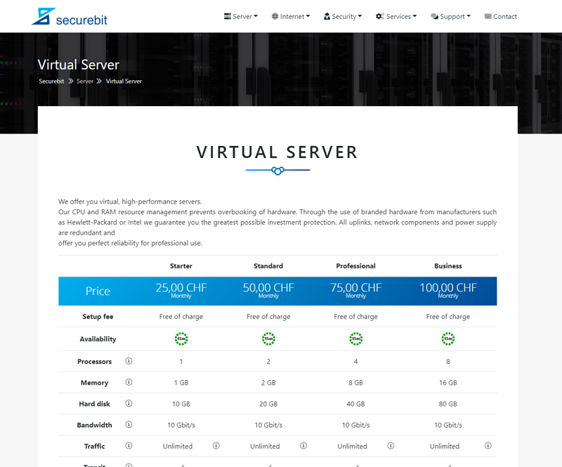 Virtual Server Offers