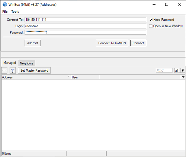 MikroTik WinBox