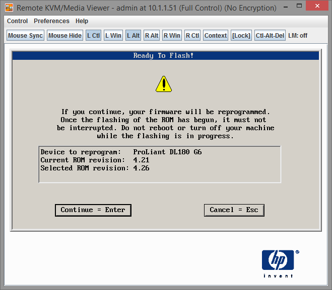 HP ILO FW Upgrade HP ILO FW Upgrade