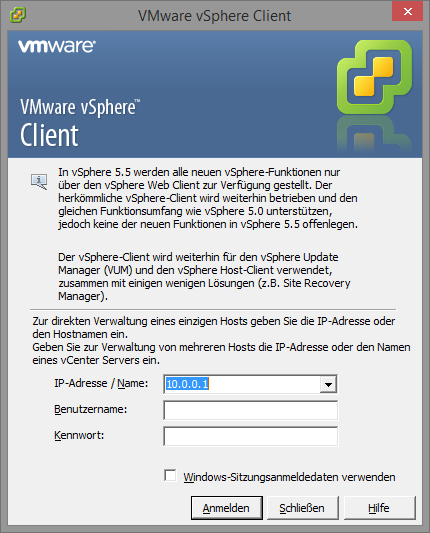 vSphere Client vSphere Client