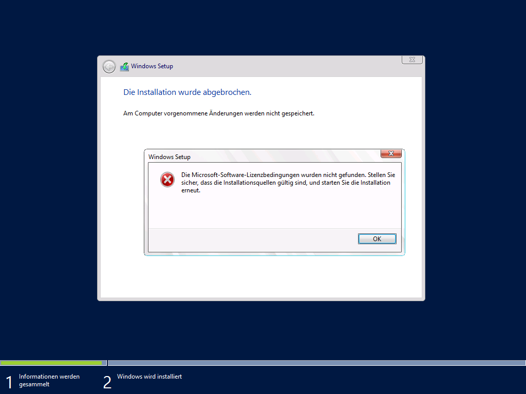Windows Setup Windows Setup