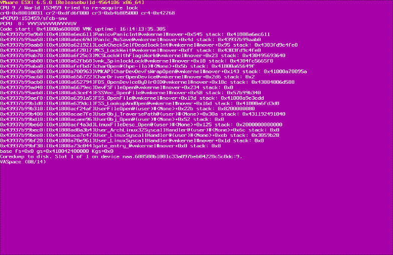 Purple Diagnostic Screen Purple Diagnostic Screen