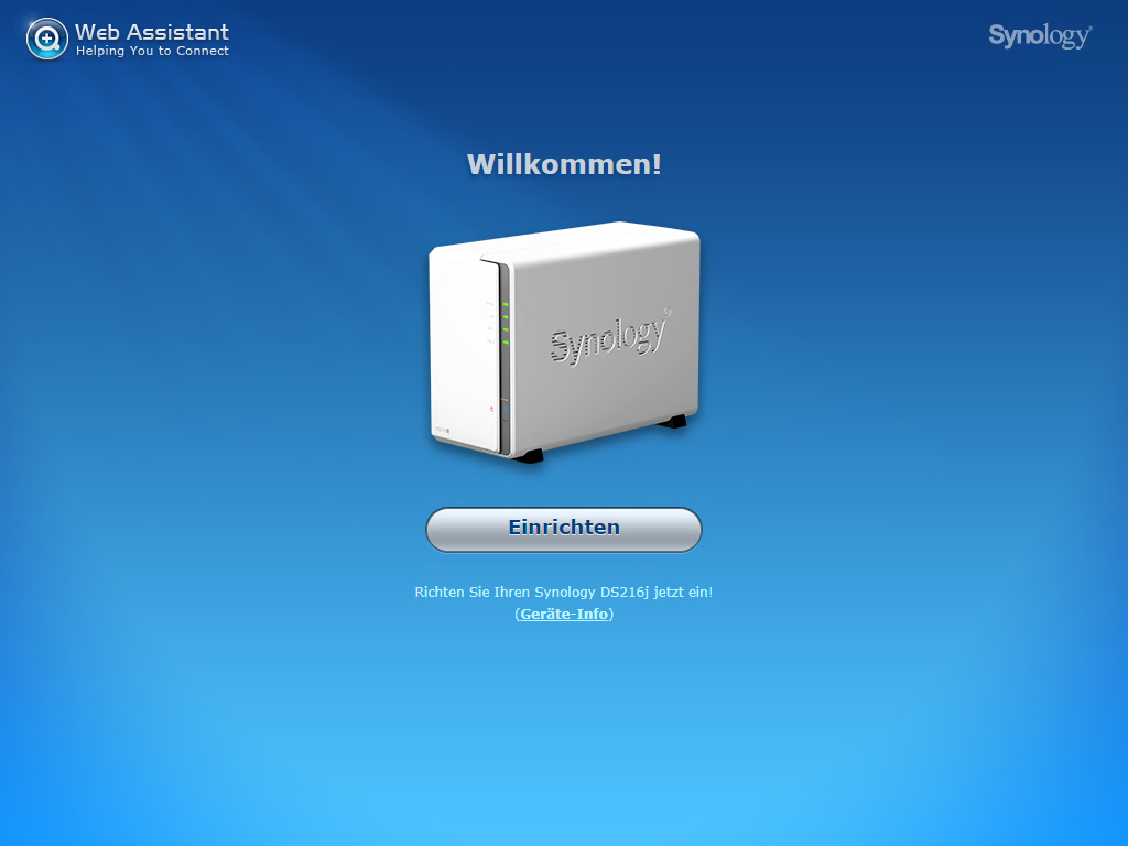 Synology Willkommen Synology Willkommen