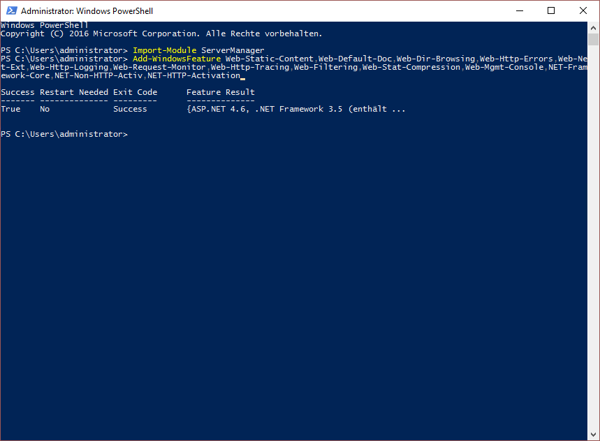 IIS Webserver installieren IIS Webserver installieren
