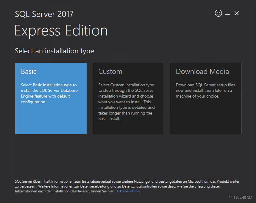 SQL 2017 Basic Setup SQL 2017 Basic Setup