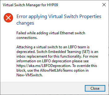 HyperV Switch HyperV Switch